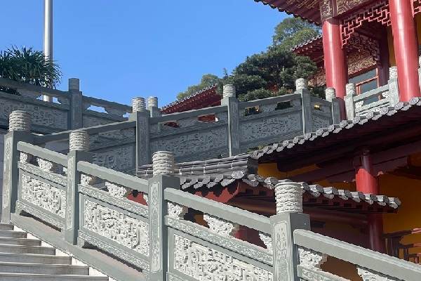 大连河道石栏杆来图定制 工程案例二
